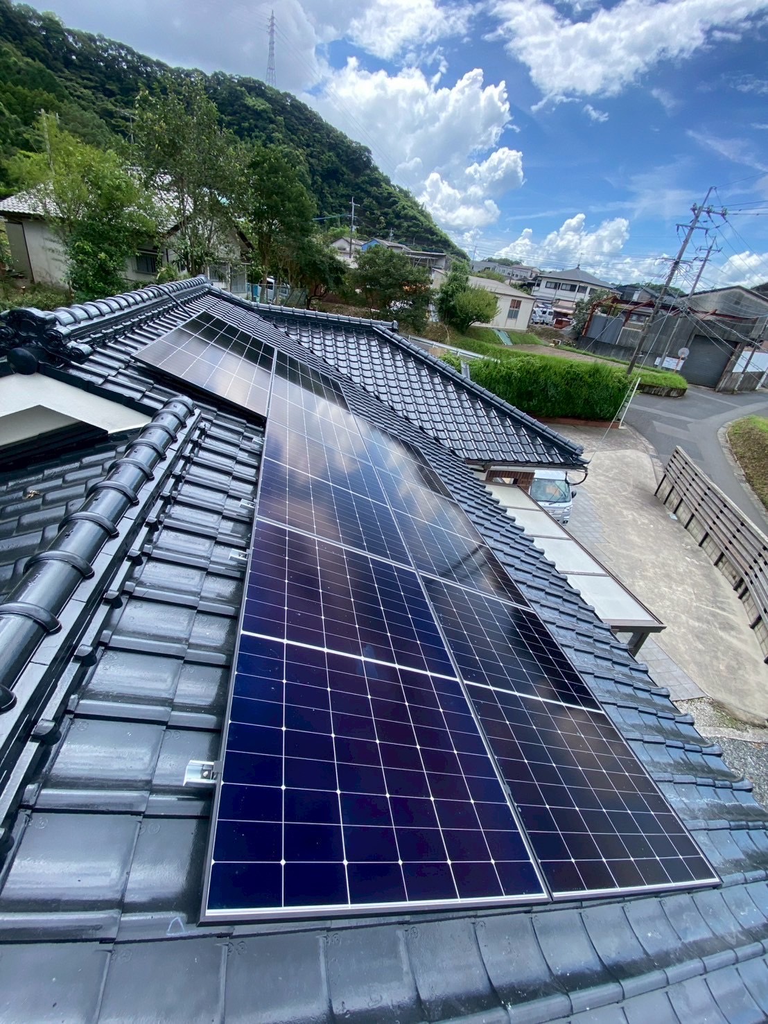 鹿児島市A様邸　太陽光発電6.6kw➕蓄電地7.4kwシステム設置工事一式