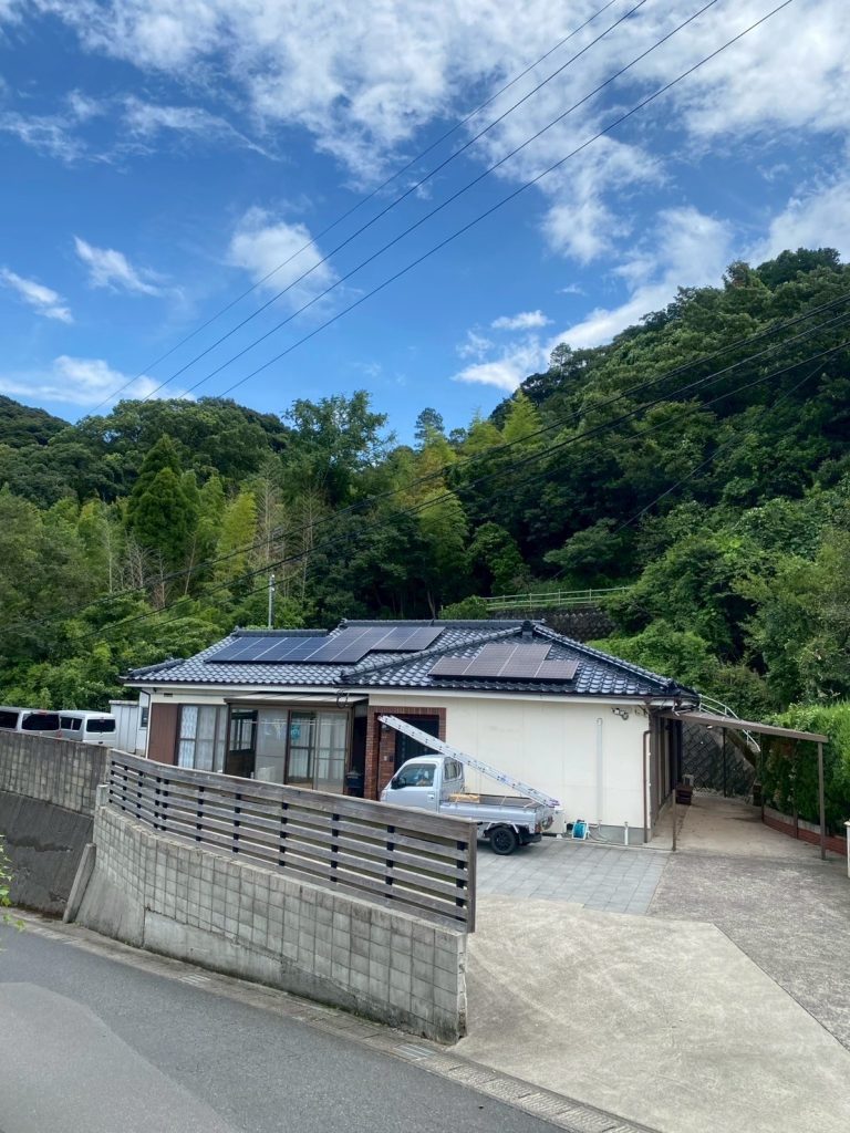 鹿児島市A様邸　太陽光発電6.6kw➕蓄電地7.4kwシステム設置工事一式