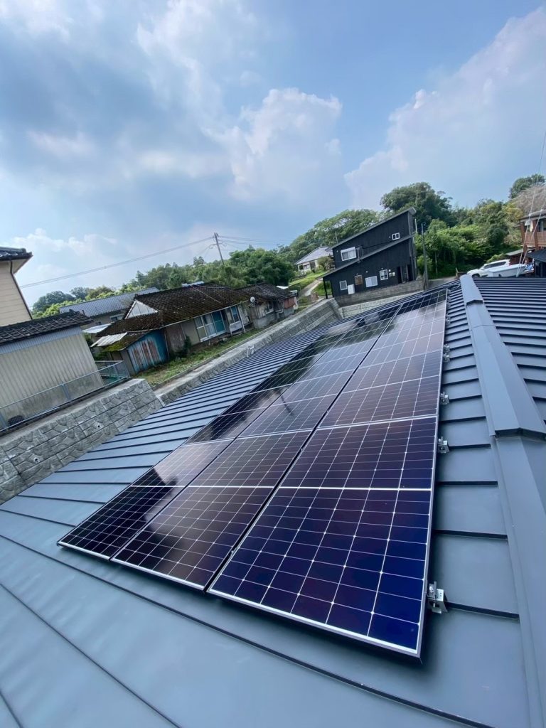 宮崎県都城市Ｓ様邸 太陽光発電6.6kw➕蓄電地7.4kwシステム設置工事一式