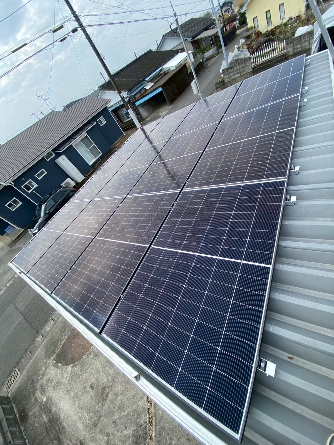 宮崎県北諸県郡T様邸 太陽光発電5.52kw➕蓄電池14.9kwhシステム設置工事一式